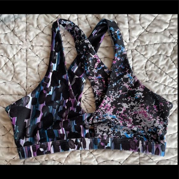 Fabletics Ellie Sports Bra in Violet Storm sz M - Picture 7 of 10